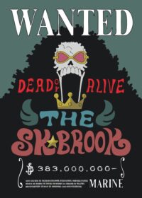 Wanted Brook Bountry One Piece Anime & Manga Poster