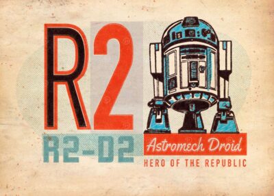 Astromech droid starwars poster
