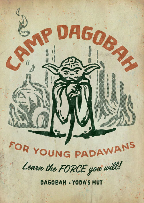 Camp dagobah starwars poster