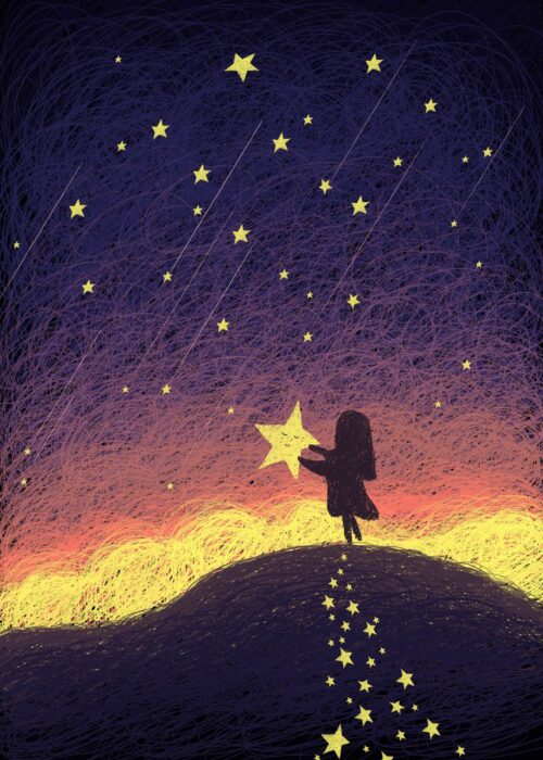 Catching a star poster