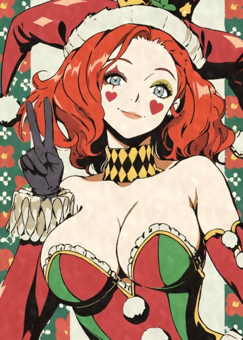 Clussy jester clown girl poster