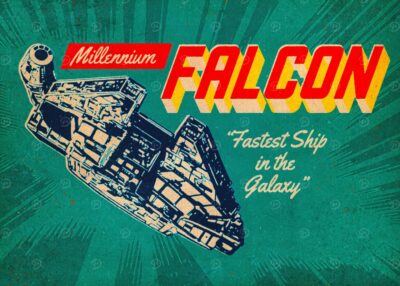 Fastest ship in the galaxy starwars poster