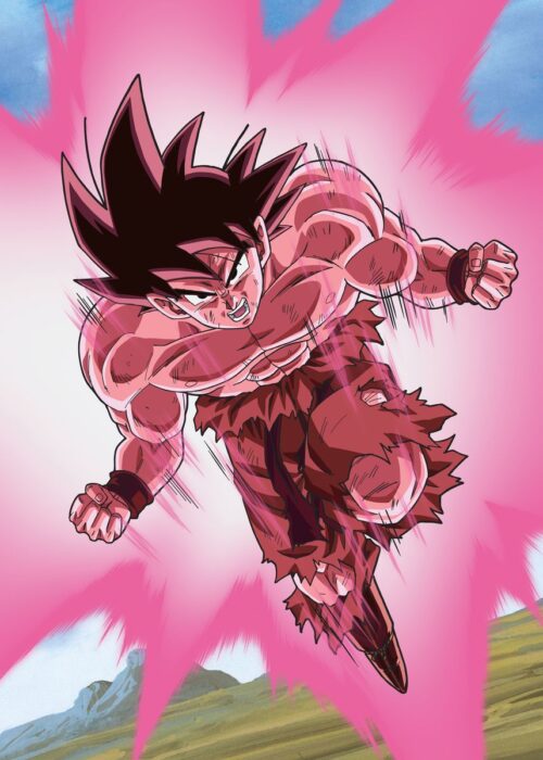 Goku kaio ken poster