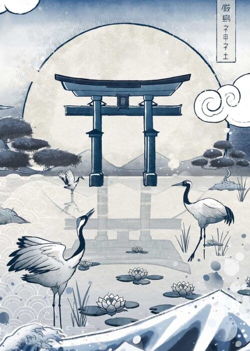 Japan blue collection tori poster