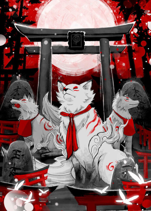 Kitsune guardians poster