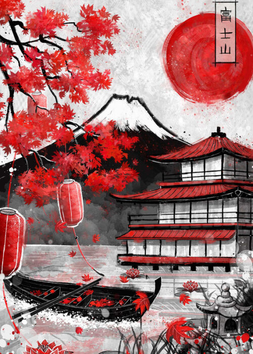 Mount fuji poster