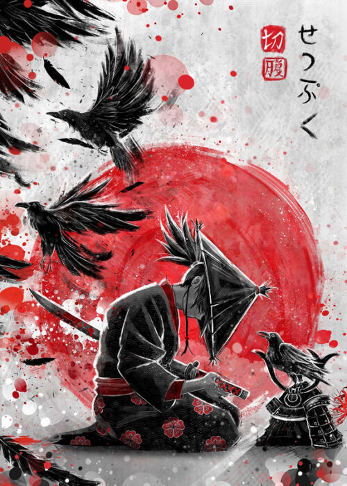 Ravens spirits samurai poster