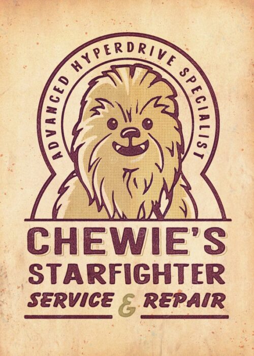 Service and repair starwars poster