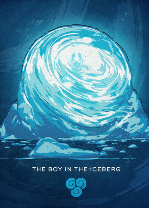The boy in the iceberg avatar poster