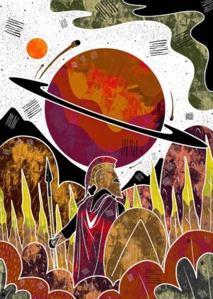 Ancient Greek Space Poster