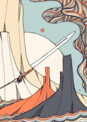 As The Rocket Ship Travels Poster
