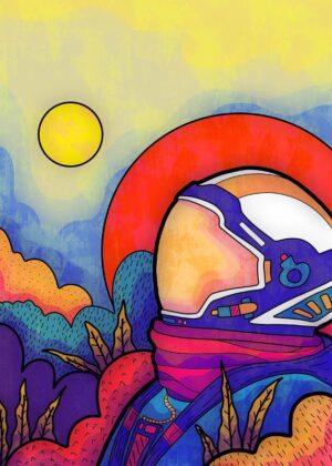 Astronaut Explorer Poster