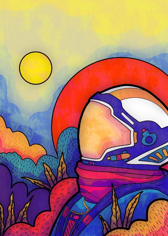 Astronaut Explorer Poster