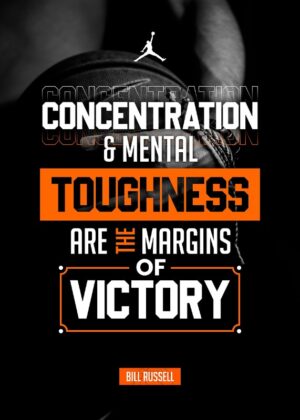 BILL RUSSELL BASKET QUOTE Poster