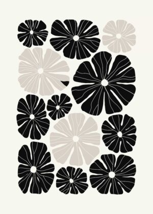 Black and white floral pattern sunflowers.jpg