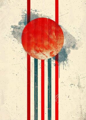 Crimson Drip Poster