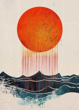 Crimson Drip Poster