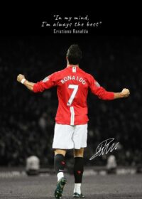 Cristiano ronaldo soccer poster