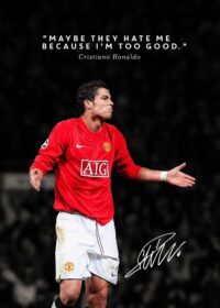 Cristiano ronaldo soccer poster