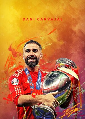Dani Carvajal Football Poster