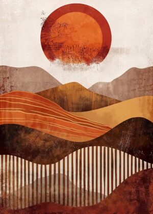 Earthy Rings Poster