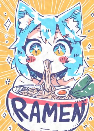 Kawaii anime girl eating ramen.jpg