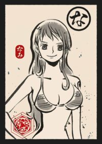 Nami ukiyo e one piece poster
