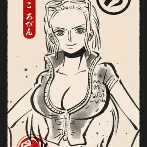 Nico Robin Ukiyo E One Piece Poster