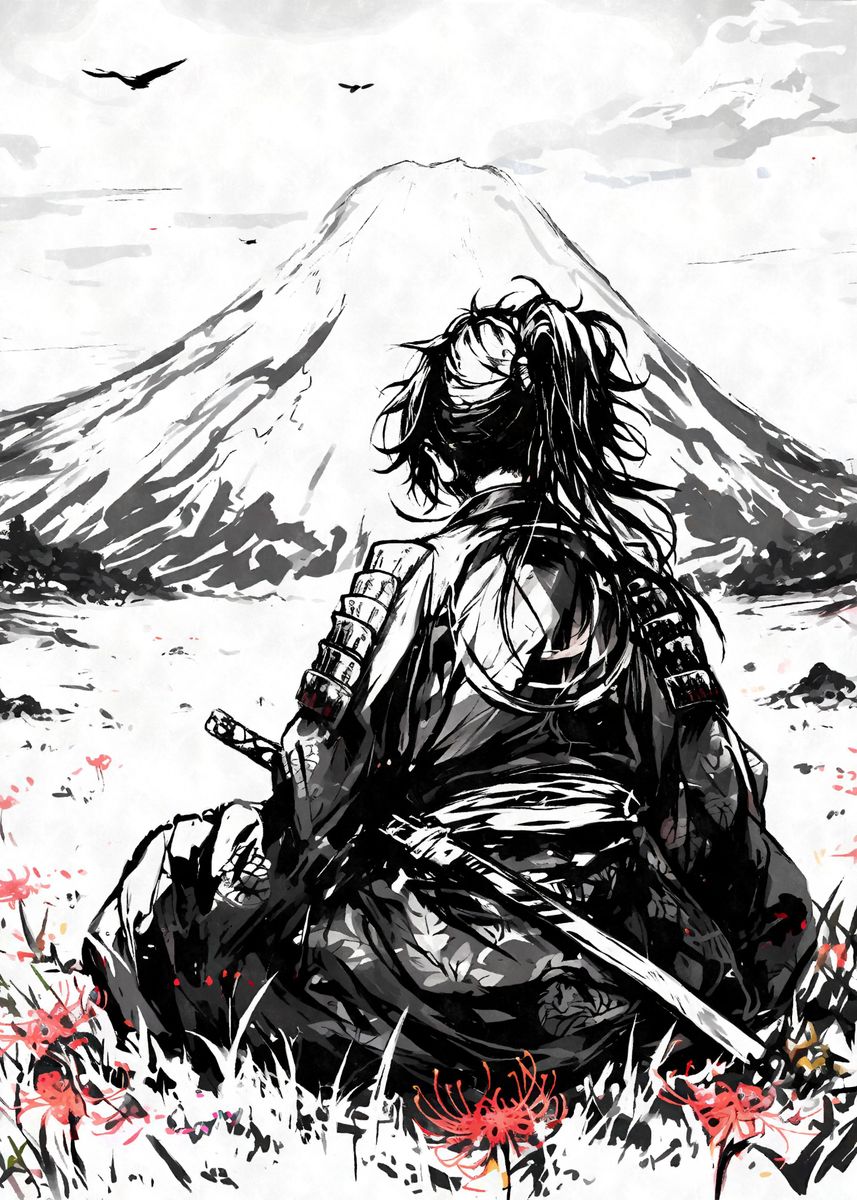 Samurai ronin black ink.jpg
