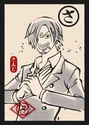 Sanji Ukiyo E One Piece Poster