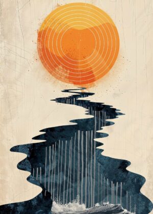 Spiral Sun Poster