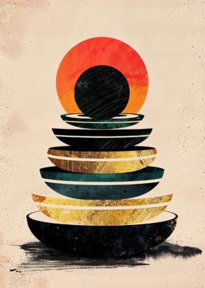 Stacked Zen Poster