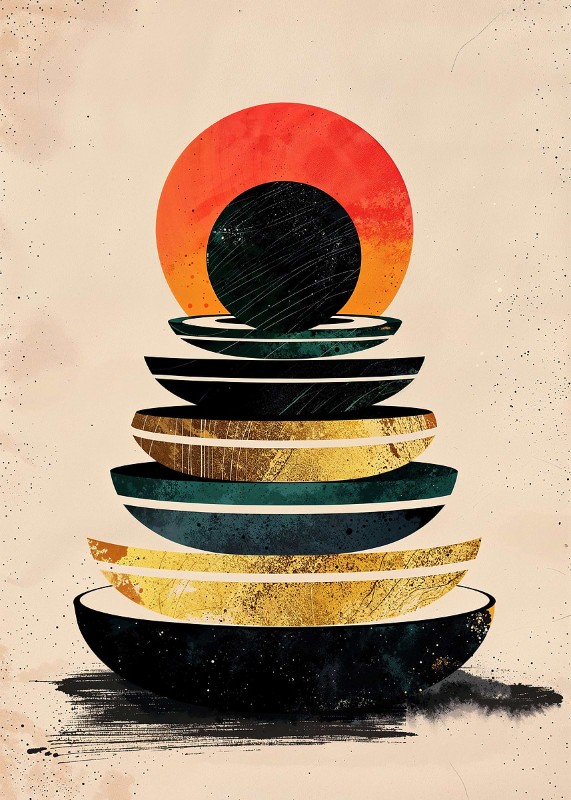 Stacked Zen Poster