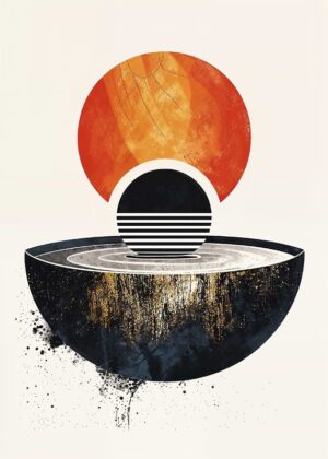 Sunset Dip Poster