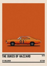 The dukes of hazzard car poster