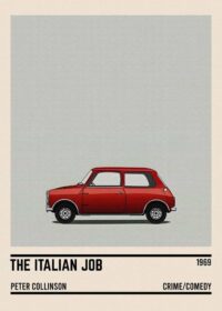 The italian job car movie poster