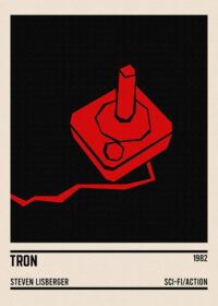 Tron movie minimalist poster