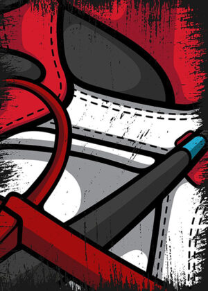 Air jordan 1 off white chicago sneaker poster.jpg