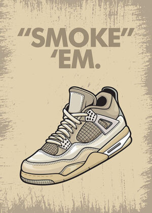 Aj 4 retro off sail sneaker addict poster.jpg