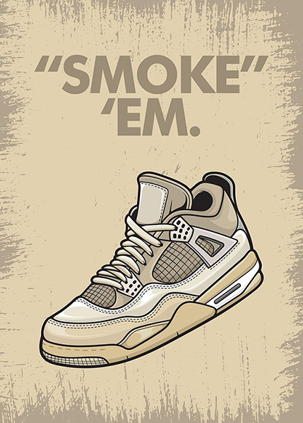 Aj 4 retro off sail sneaker addict poster.jpg