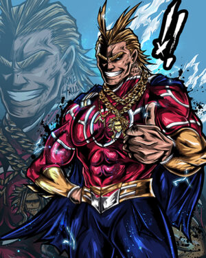 All might my hero academia comic poster.jpg