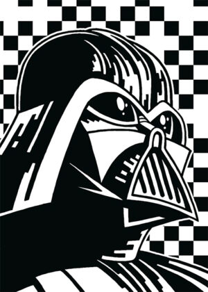 Black and white darth vader star wars poster.jpg