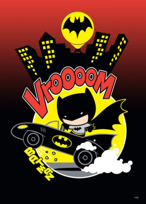 Chibi batman bat mobile vrooom poster.jpg