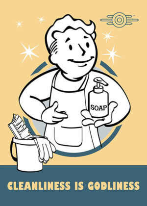 Cleanliness is godliness gaming poster.jpg