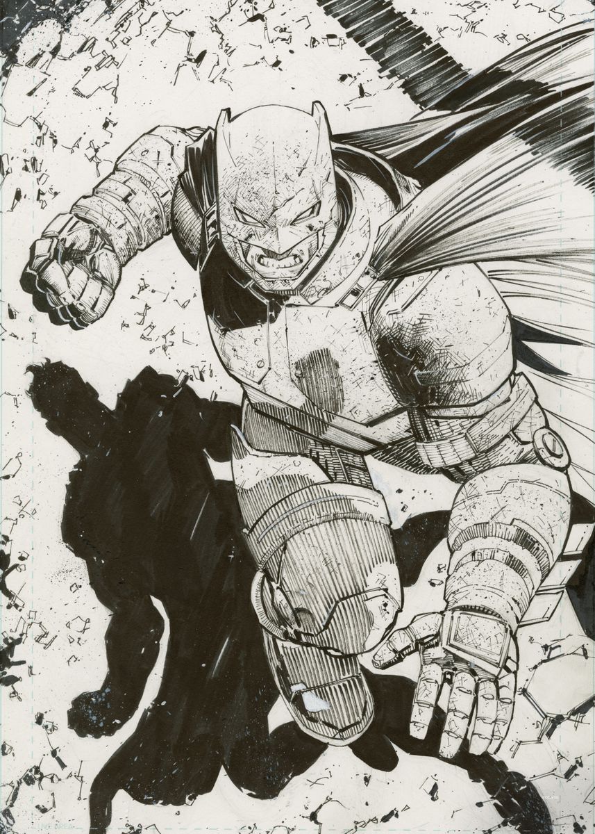 Do you bleed sketch batman comics poster.jpg
