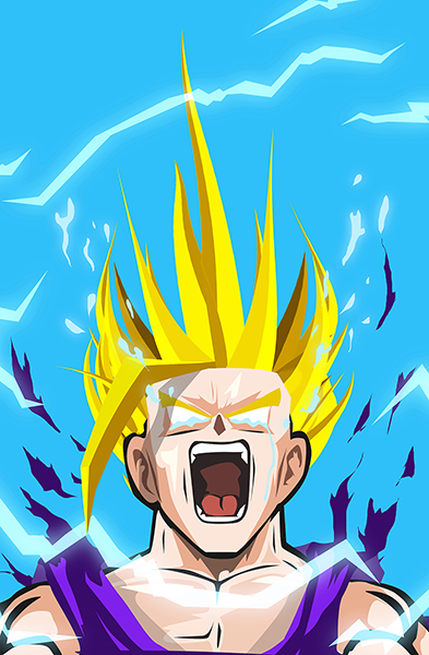 Dragon ball gohan art poster.jpg