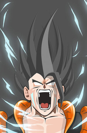 Dragon ball goku power up art poster.jpg