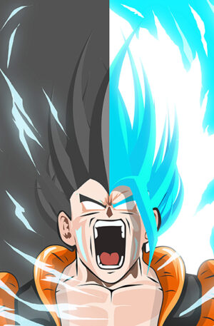 Dragon ball goku saiyan x blue art poster.jpg