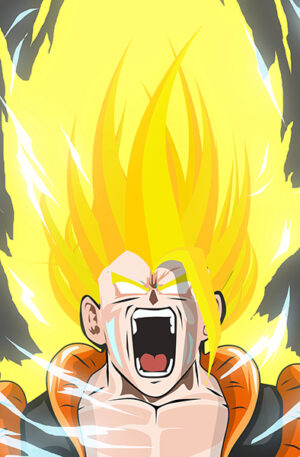 Dragon ball goku super saiyan 2 art poster.jpg