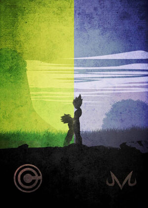 Dragon ball vegeta trunks minimalist anime poster.jpg